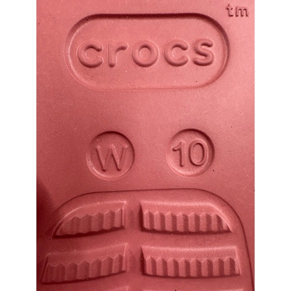 Crocs Kadee II Platform Flip Flops Women's Size 10 Coral Pink Thong Sandals - Picture 6 of 10